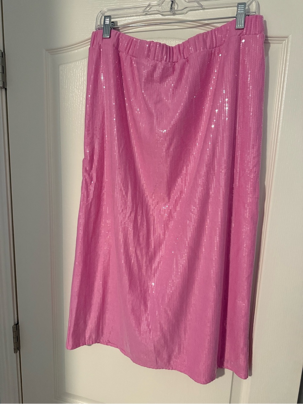 St. John's Bay Pink Sequin Midi Skirt